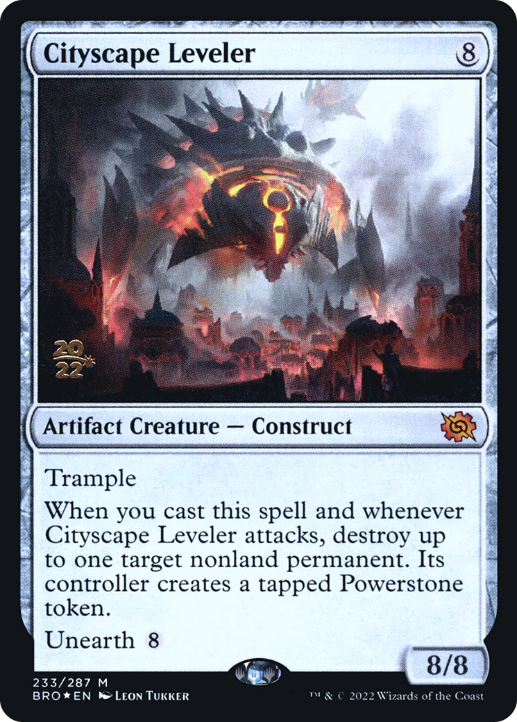 Cityscape Leveler (PBRO-233S) - The Brothers' War Promos Foil - Premium MTG Single from Wizards of the Coast - Just $2.51! Shop now at Game Crave Tournament Store