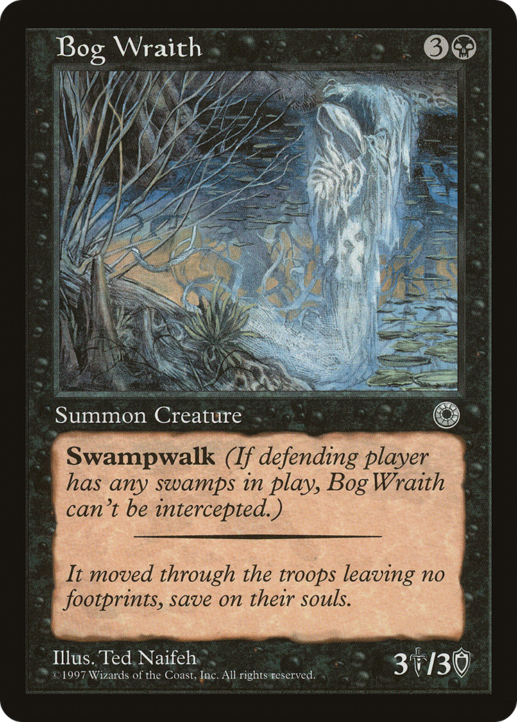 Bog Wraith (POR-083) - Portal - Premium MTG Single from Wizards of the Coast - Just $0.08! Shop now at Game Crave Tournament Store