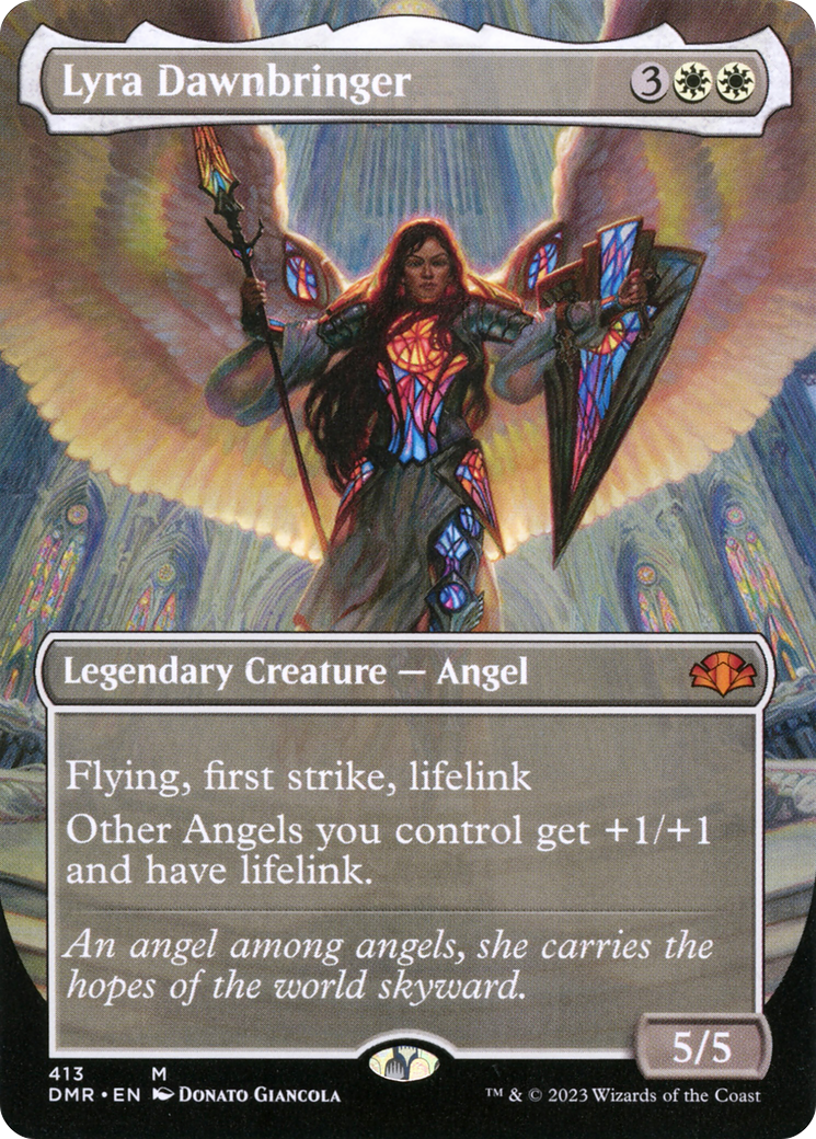 Lyra Dawnbringer (DMR-413) - Dominaria Remastered (Borderless) - Premium MTG Single from Wizards of the Coast - Just $5.38! Shop now at Game Crave Tournament Store