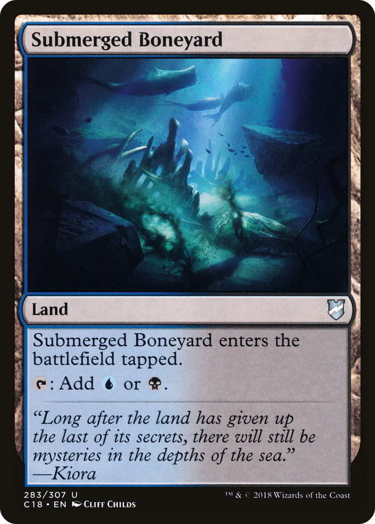 Submerged Boneyard (C18-283) - Commander 2018 - Premium MTG Single from Wizards of the Coast - Just $0.08! Shop now at Game Crave Tournament Store