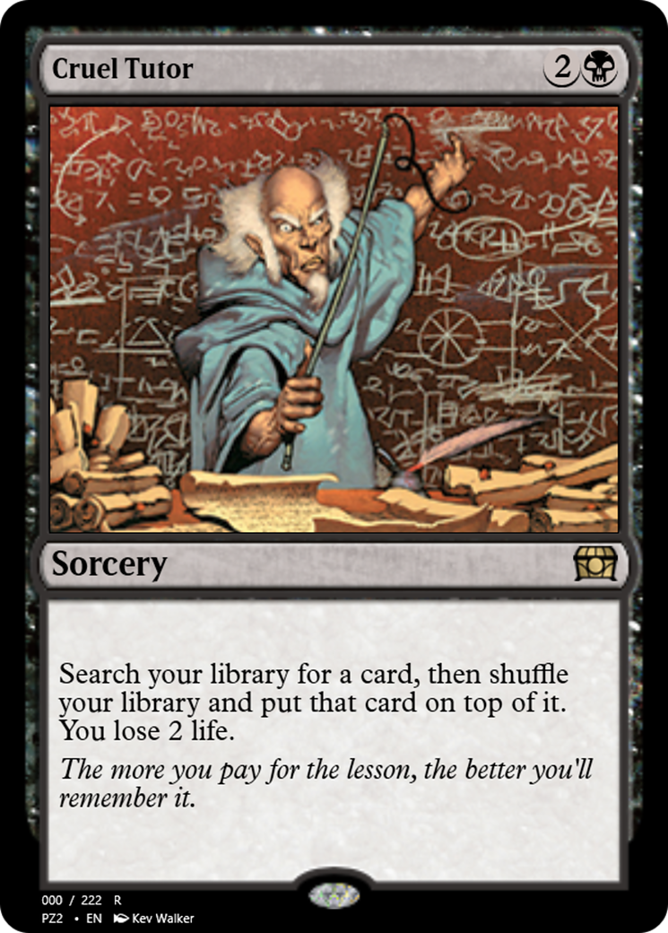 Cruel Tutor (PZ2-65797) - Treasure Chest - Premium MTG Single from Wizards of the Coast - Just $0! Shop now at Game Crave Tournament Store
