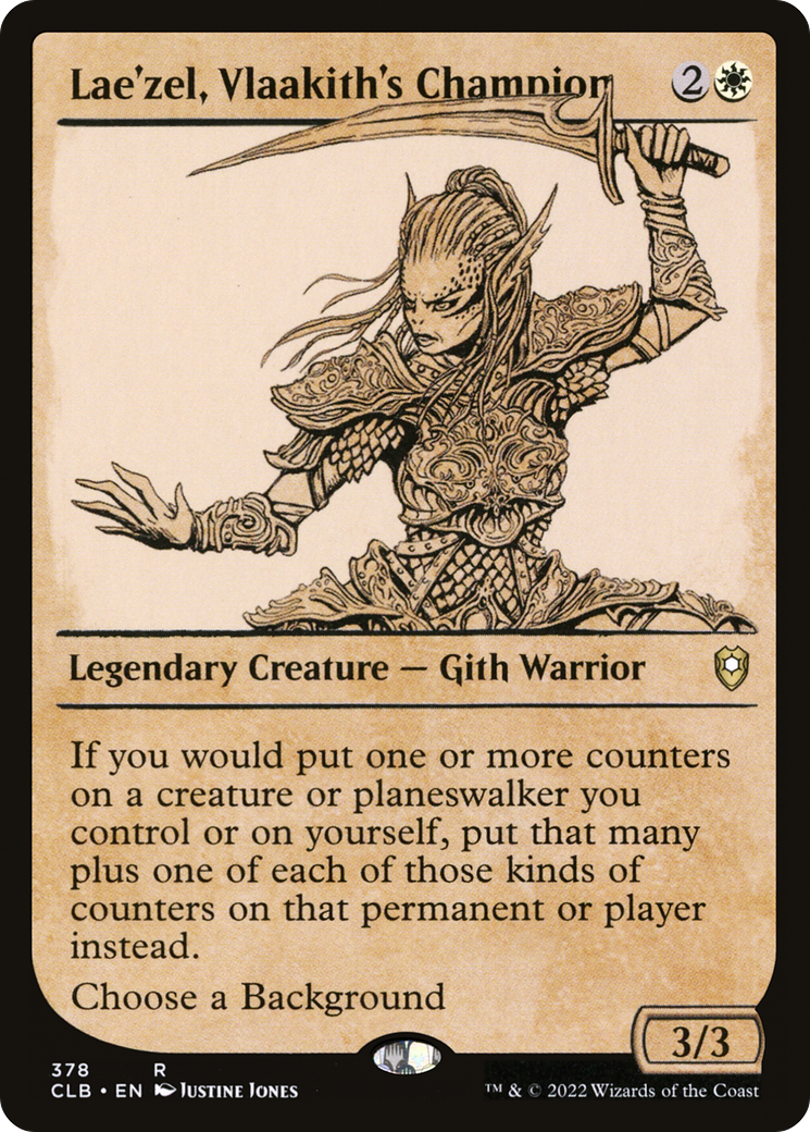 Lae'zel, Vlaakith's Champion (CLB-378) - Commander Legends: Battle for Baldur's Gate: (Showcase) - Premium MTG Single from Wizards of the Coast - Just $0.29! Shop now at Game Crave Tournament Store