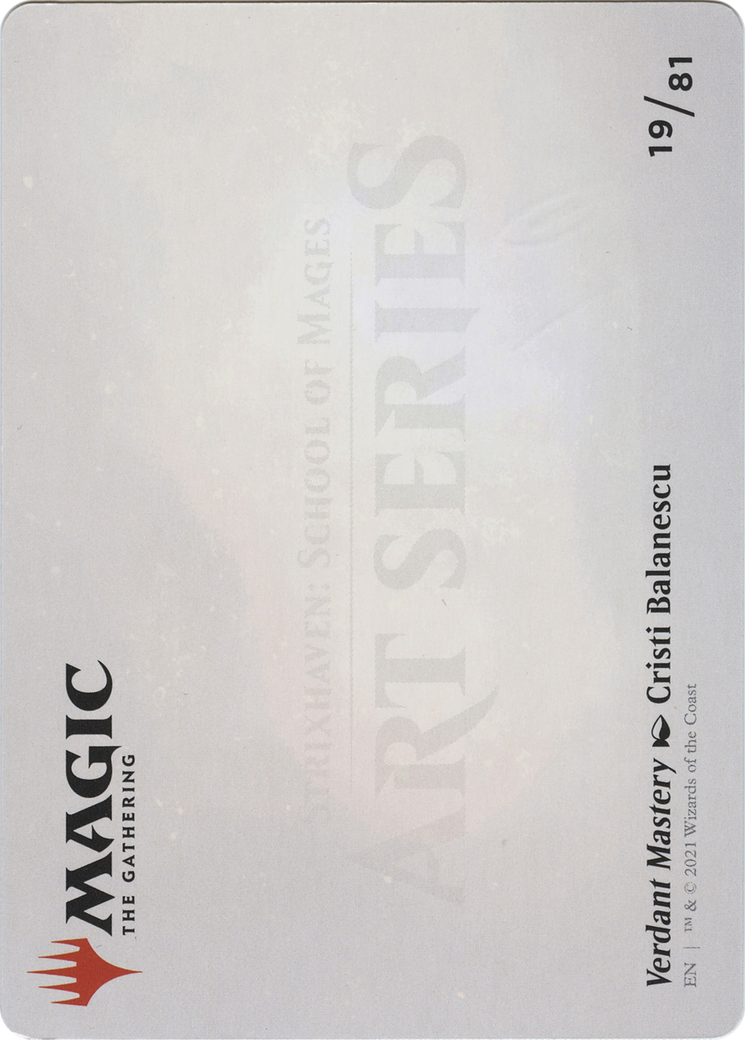 Verdant Mastery // Verdant Mastery (ASTX-019) - Strixhaven Art Series (Borderless) Foil - Premium MTG Single from Wizards of the Coast - Just $0! Shop now at Game Crave Tournament Store