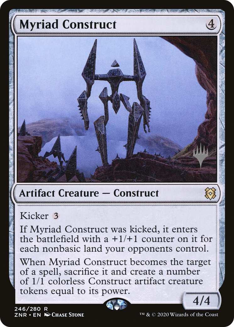 Myriad Construct (PZNR-246P) - Zendikar Rising Promos - Premium MTG Single from Wizards of the Coast - Just $0.08! Shop now at Game Crave Tournament Store