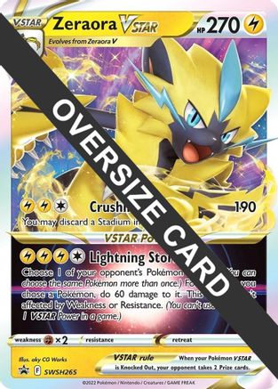 Zeraora VSTAR - SWSH265 SWSH265 - Jumbo Cards Holofoil - Premium Pokemon Single from Nintendo - Just $2.78! Shop now at Game Crave Tournament Store