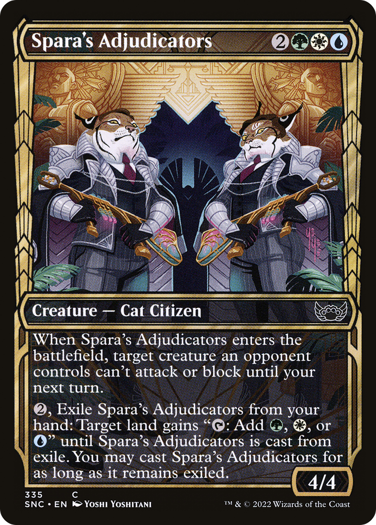 Spara's Adjudicators (SNC-335) - Streets of New Capenna: (Showcase) Foil - Premium MTG Single from Wizards of the Coast - Just $0.25! Shop now at Game Crave Tournament Store