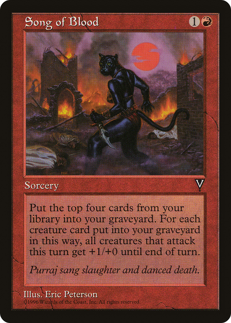 Song of Blood (VIS-094) - Visions - Premium MTG Single from Wizards of the Coast - Just $0.25! Shop now at Game Crave Tournament Store