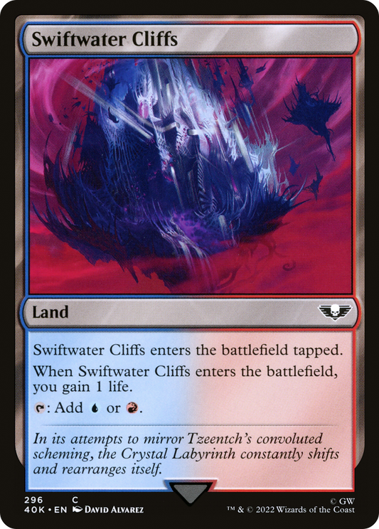 Swiftwater Cliffs (40K-296) - Warhammer 40,000 Commander - Premium MTG Single from Wizards of the Coast - Just $0.08! Shop now at Game Crave Tournament Store