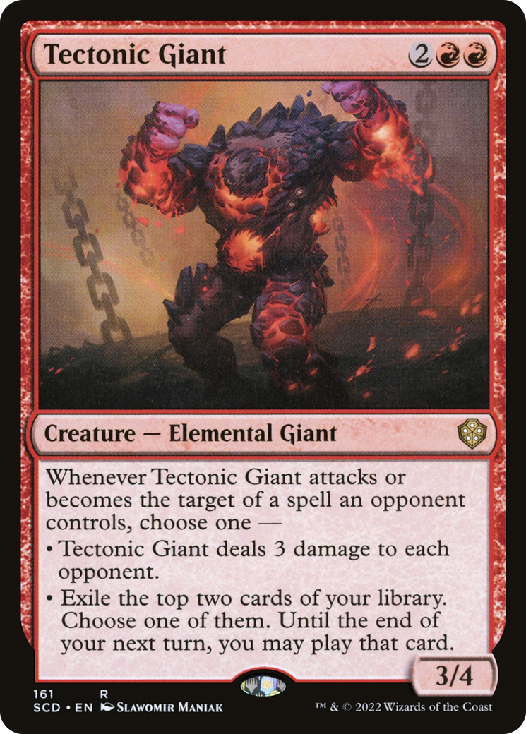Tectonic Giant (SCD-161) - Starter Commander Decks - Premium MTG Single from Wizards of the Coast - Just $0.08! Shop now at Game Crave Tournament Store