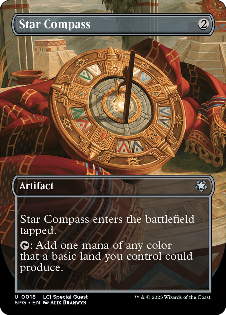 Star Compass (SPG-018) - Special Guests (Borderless) Foil - Premium MTG Single from Wizards of the Coast - Just $0.48! Shop now at Game Crave Tournament Store