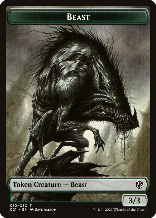 Beast (TC21-010) - Commander 2021 Tokens - Premium MTG Single from Wizards of the Coast - Just $0! Shop now at Game Crave Tournament Store
