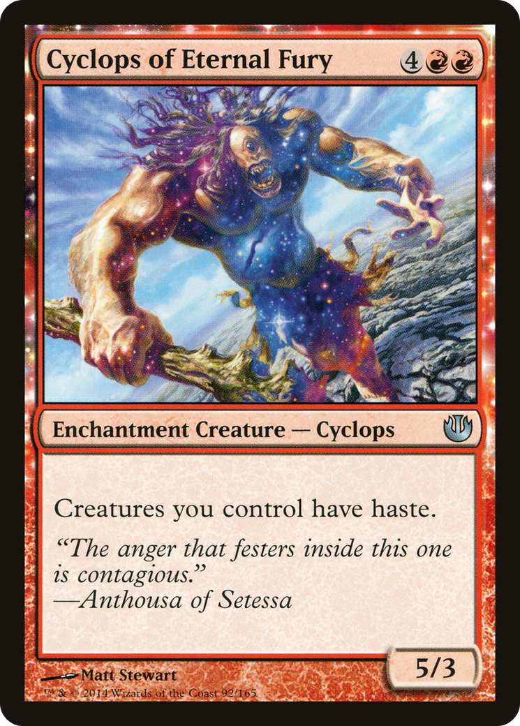Cyclops of Eternal Fury (JOU-092) - Journey into Nyx: (nyxtouched) - Premium MTG Single from Wizards of the Coast - Just $0.08! Shop now at Game Crave Tournament Store
