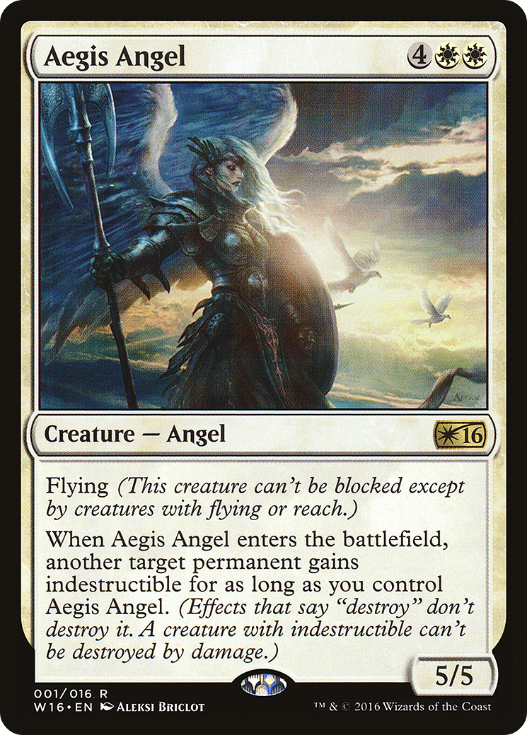 Aegis Angel (W16-001) - Welcome Deck 2016 - Premium MTG Single from Wizards of the Coast - Just $0.08! Shop now at Game Crave Tournament Store