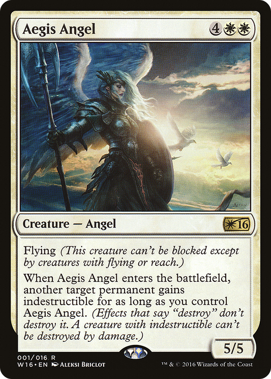 Aegis Angel (W16-001) - Welcome Deck 2016 - Premium MTG Single from Wizards of the Coast - Just $0.08! Shop now at Game Crave Tournament Store