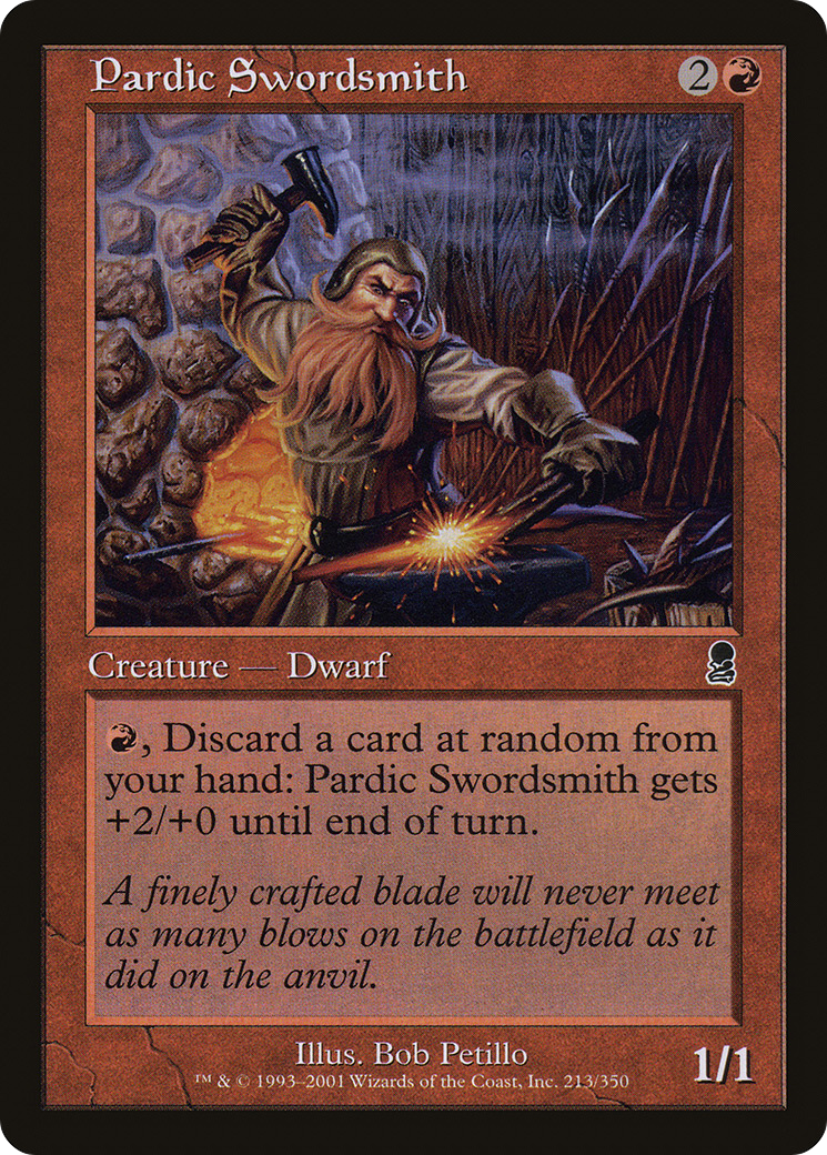 Pardic Swordsmith (ODY-213) - Odyssey - Premium MTG Single from Wizards of the Coast - Just $0.08! Shop now at Game Crave Tournament Store