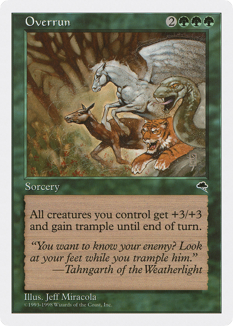 Overrun (ATH-061) - Anthologies - Premium MTG Single from Wizards of the Coast - Just $0.14! Shop now at Game Crave Tournament Store