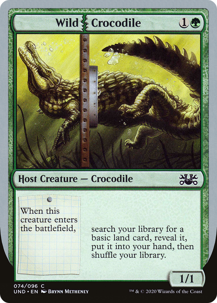 Wild Crocodile (UND-074) - Unsanctioned - Premium MTG Single from Wizards of the Coast - Just $0.08! Shop now at Game Crave Tournament Store