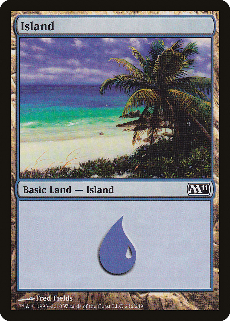 Island (M11-236) - Magic 2011 Foil - Premium MTG Single from Wizards of the Coast - Just $0.45! Shop now at Game Crave Tournament Store