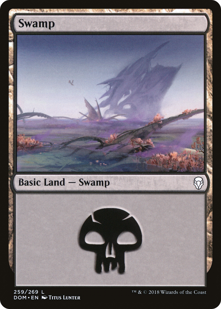 Swamp (DOM-259) - Dominaria - Premium MTG Single from Wizards of the Coast - Just $0.08! Shop now at Game Crave Tournament Store