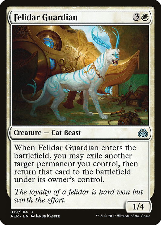 Felidar Guardian (AER-019) - Aether Revolt - Premium MTG Single from Wizards of the Coast - Just $1.58! Shop now at Game Crave Tournament Store
