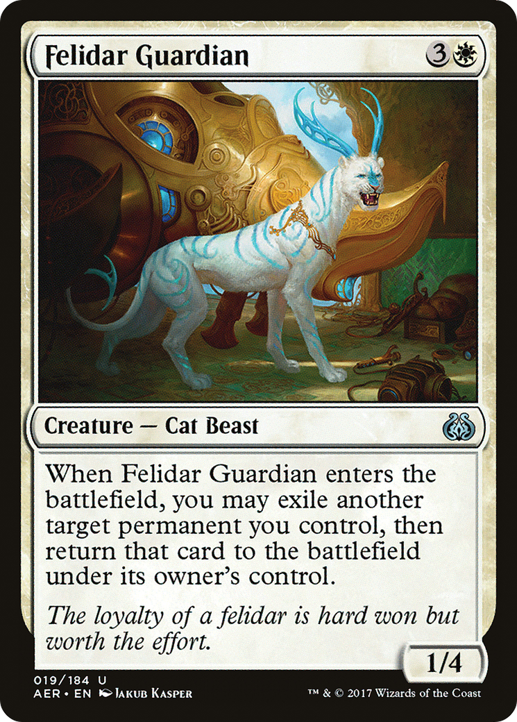 Felidar Guardian (AER-019) - Aether Revolt Foil - Premium MTG Single from Wizards of the Coast - Just $4.77! Shop now at Game Crave Tournament Store