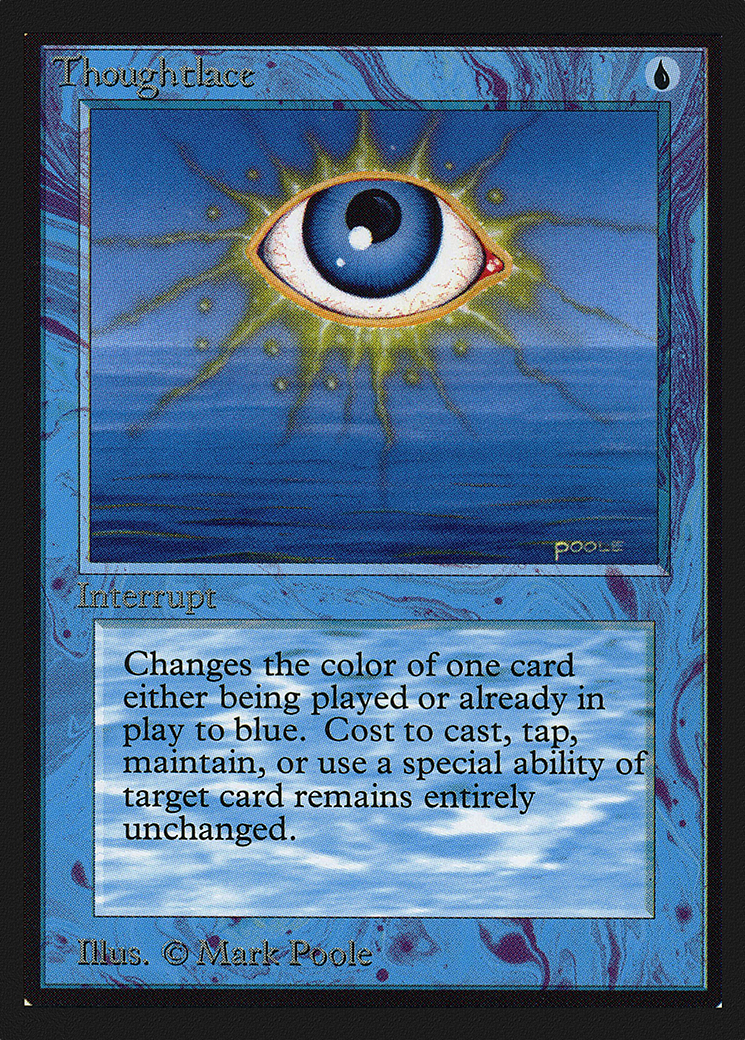 Thoughtlace (CEI-083) - Intl. Collectors' Edition - Premium MTG Single from Wizards of the Coast - Just $1.15! Shop now at Game Crave Tournament Store
