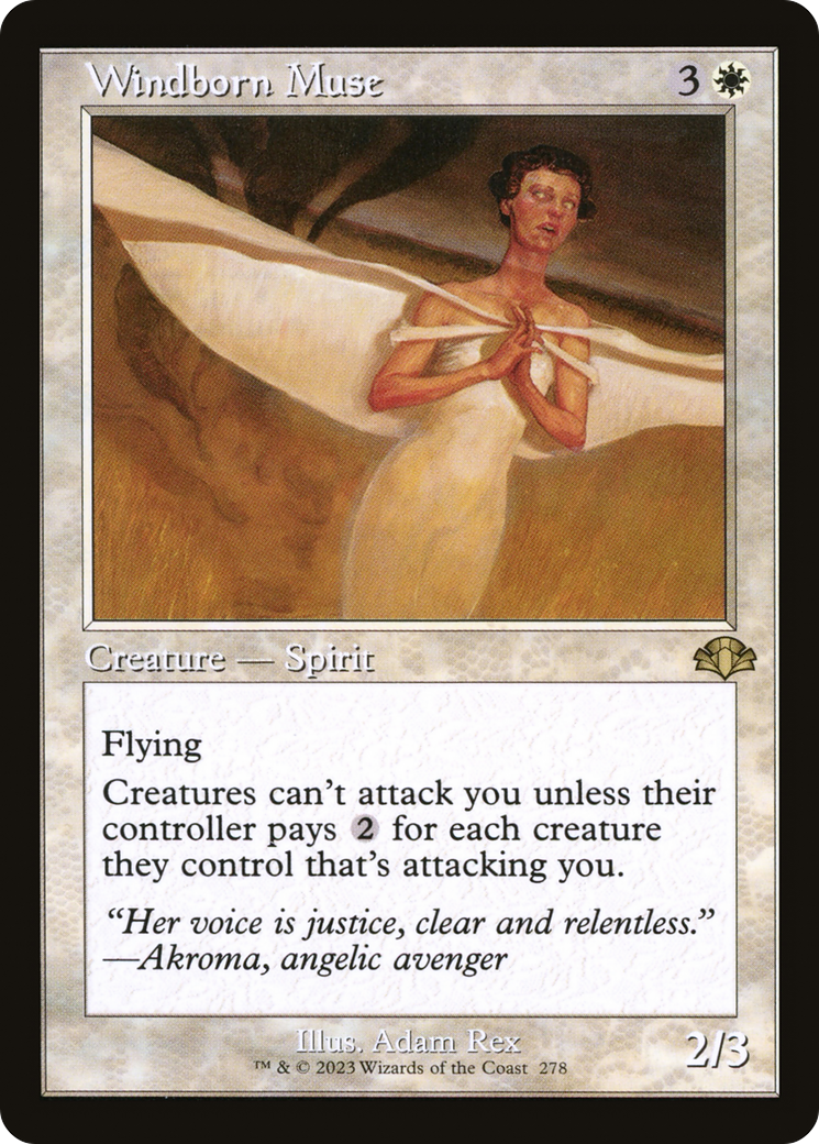 Windborn Muse (DMR-278) - Dominaria Remastered - Premium MTG Single from Wizards of the Coast - Just $0.08! Shop now at Game Crave Tournament Store