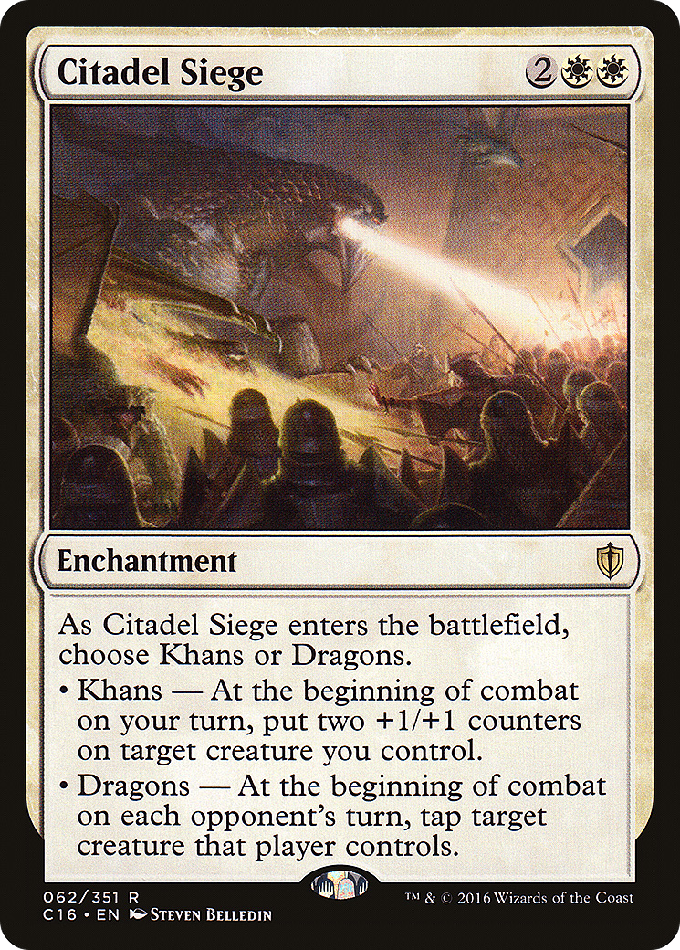 Citadel Siege (C16-062) - Commander 2016 - Premium MTG Single from Wizards of the Coast - Just $0.08! Shop now at Game Crave Tournament Store