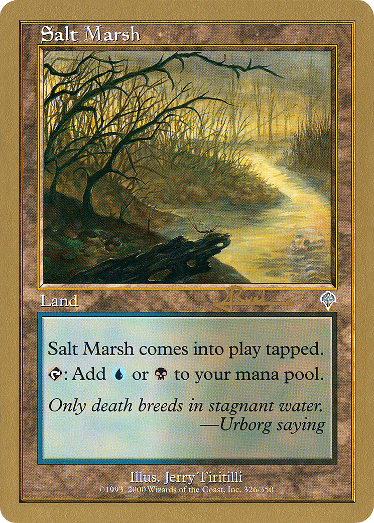 Salt Marsh (WC01-AR326) - World Championship Decks 2001 - Premium MTG Single from Wizards of the Coast - Just $0.88! Shop now at Game Crave Tournament Store