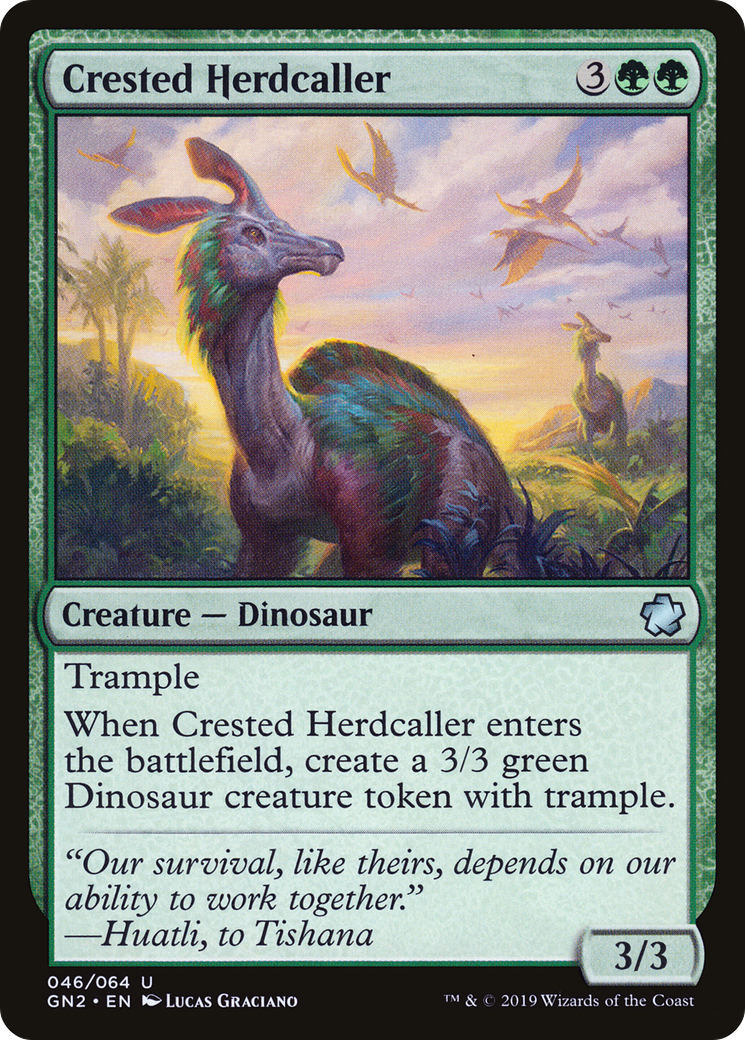 Crested Herdcaller (GN2-046) - Game Night 2019 - Premium MTG Single from Wizards of the Coast - Just $0.25! Shop now at Game Crave Tournament Store