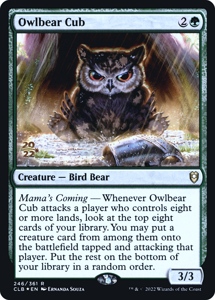 Owlbear Cub (PCLB-246S) - Battle for Baldur's Gate Promos Foil - Premium MTG Single from Wizards of the Coast - Just $0.29! Shop now at Game Crave Tournament Store