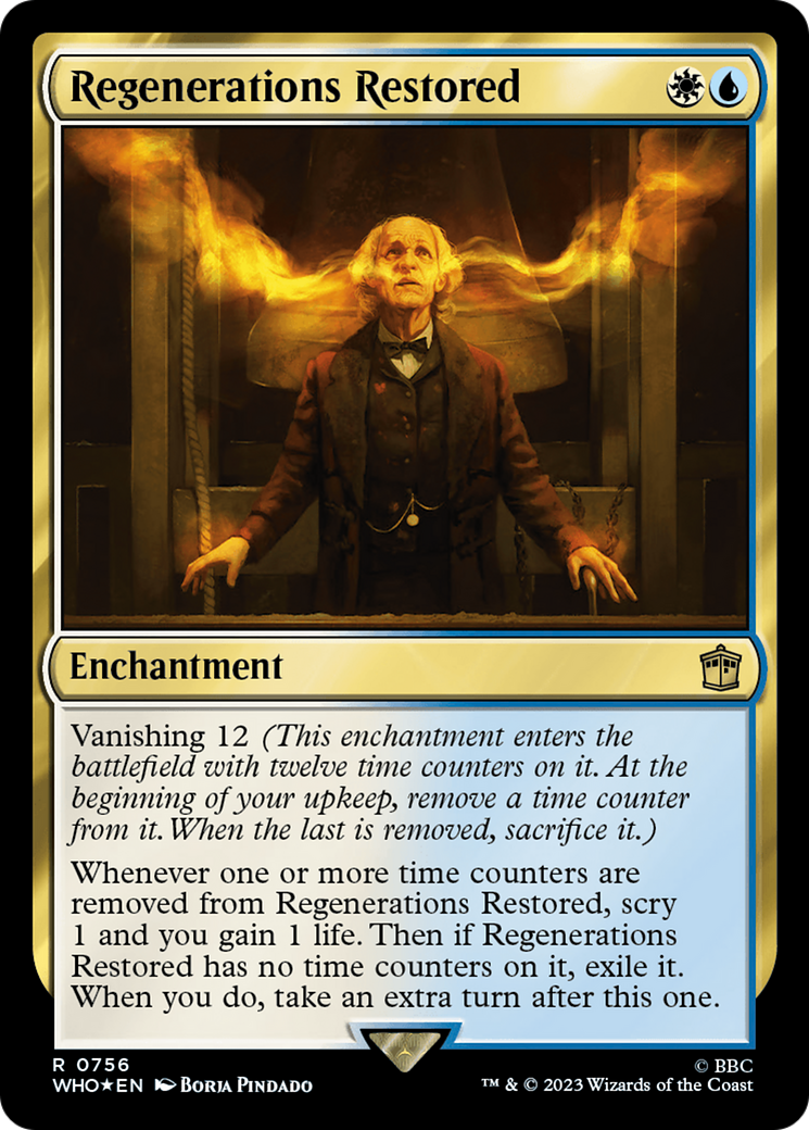 Regenerations Restored (WHO-756) - Doctor Who Foil - Premium MTG Single from Wizards of the Coast - Just $0.19! Shop now at Game Crave Tournament Store