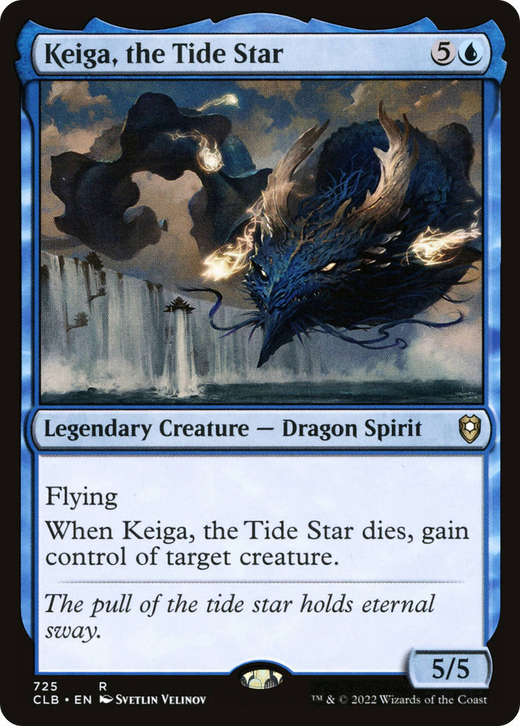 Keiga, the Tide Star (CLB-725) - Commander Legends: Battle for Baldur's Gate - Premium MTG Single from Wizards of the Coast - Just $0.46! Shop now at Game Crave Tournament Store