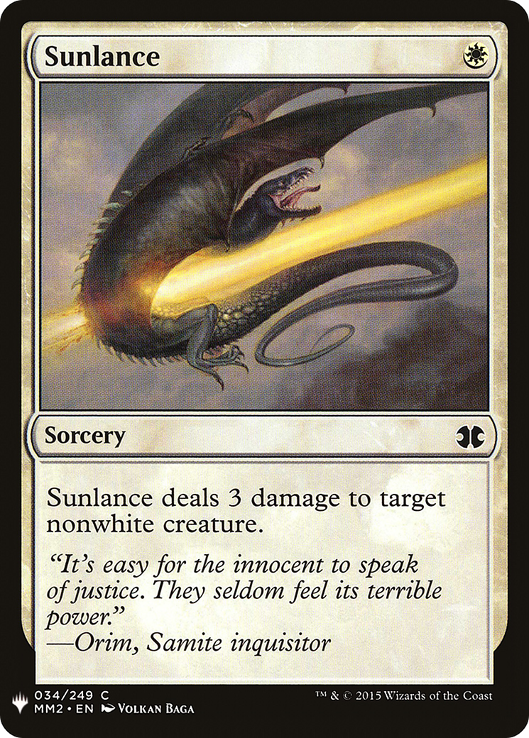 Sunlance (MB1-249) - Mystery Booster - Premium MTG Single from Wizards of the Coast - Just $0.08! Shop now at Game Crave Tournament Store