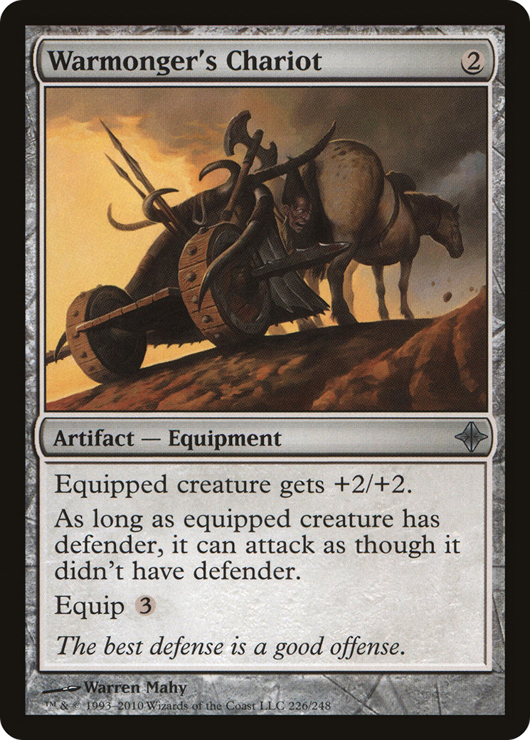 Warmonger's Chariot (ROE-226) - Rise of the Eldrazi - Premium MTG Single from Wizards of the Coast - Just $0.08! Shop now at Game Crave Tournament Store