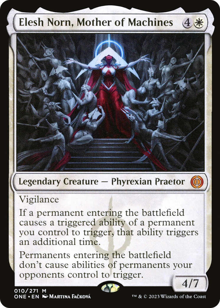 Elesh Norn, Mother of Machines (ONE-010) - Phyrexia: All Will Be One - Premium MTG Single from Wizards of the Coast - Just $17.56! Shop now at Game Crave Tournament Store