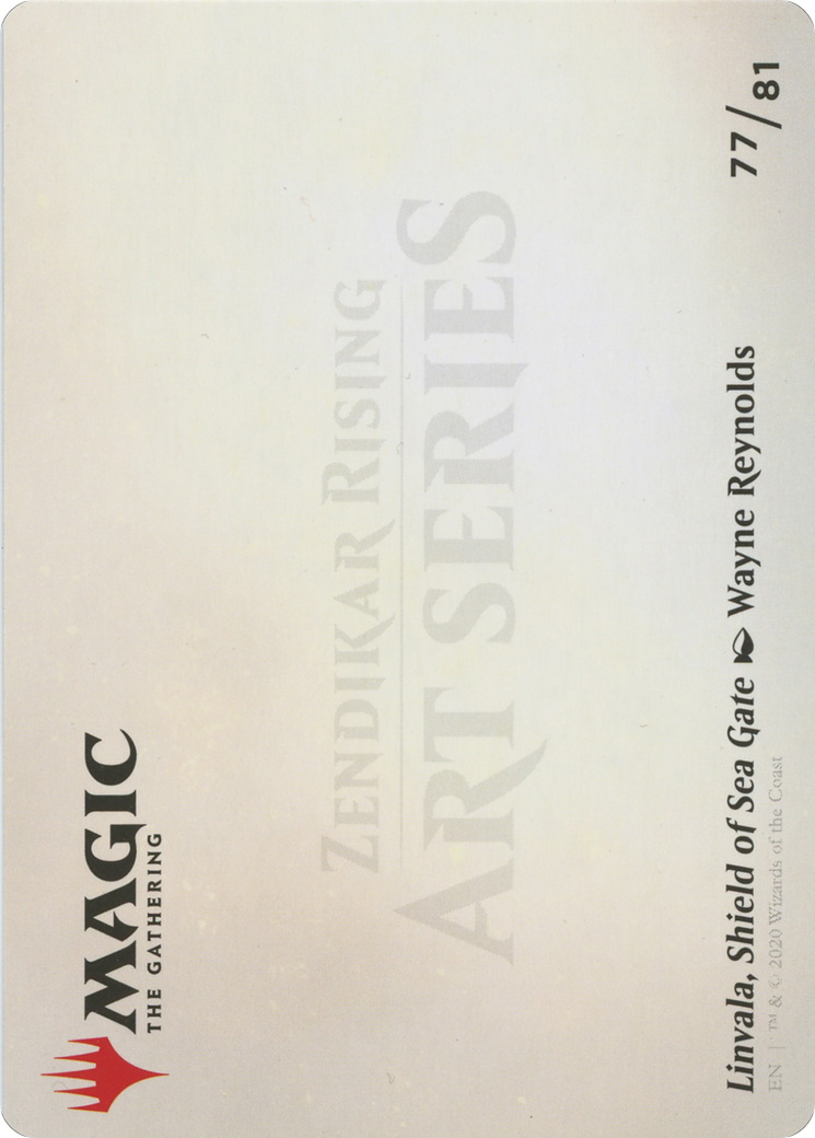 Linvala, Shield of Sea Gate // Linvala, Shield of Sea Gate (AZNR-077) - Zendikar Rising Art Series (Borderless) Foil - Premium MTG Single from Wizards of the Coast - Just $0! Shop now at Game Crave Tournament Store