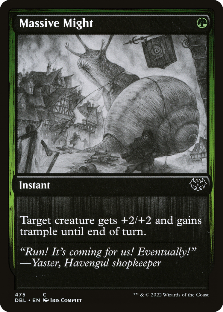 Massive Might (DBL-475) - Innistrad: Double Feature Foil - Premium MTG Single from Wizards of the Coast - Just $0.16! Shop now at Game Crave Tournament Store