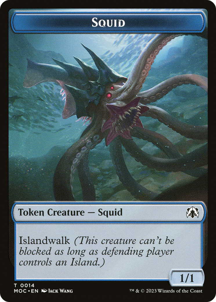Squid (TMOC-014) - March of the Machine Commander Tokens - Premium MTG Single from Wizards of the Coast - Just $0! Shop now at Game Crave Tournament Store