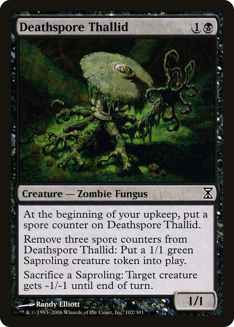 Deathspore Thallid (TSP-102) - Time Spiral - Premium MTG Single from Wizards of the Coast - Just $0.08! Shop now at Game Crave Tournament Store