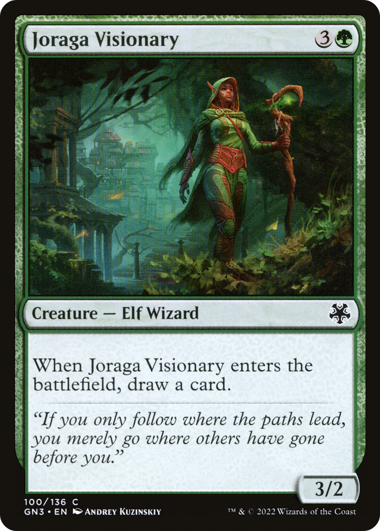 Joraga Visionary (GN3-100) - Game Night: Free-for-All - Premium MTG Single from Wizards of the Coast - Just $0.08! Shop now at Game Crave Tournament Store