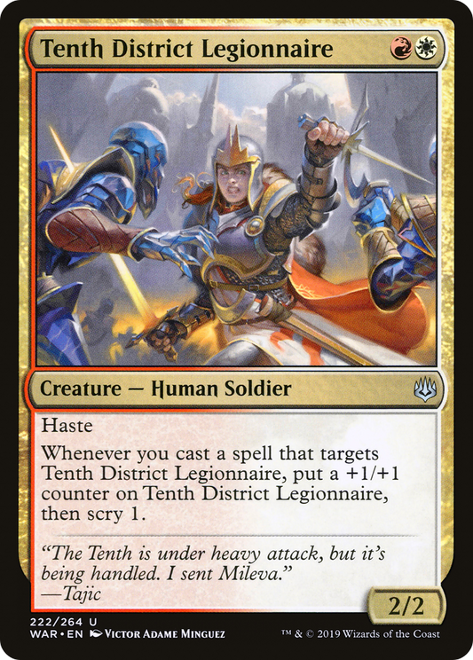 Tenth District Legionnaire (WAR-222) - War of the Spark - Premium MTG Single from Wizards of the Coast - Just $0.08! Shop now at Game Crave Tournament Store