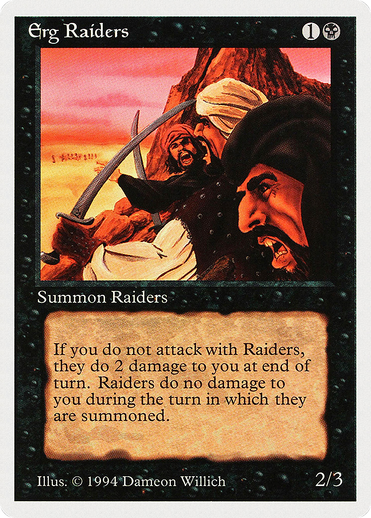 Erg Raiders (SUM-109) - Summer Magic / Edgar - Premium MTG Single from Wizards of the Coast - Just $0.08! Shop now at Game Crave Tournament Store