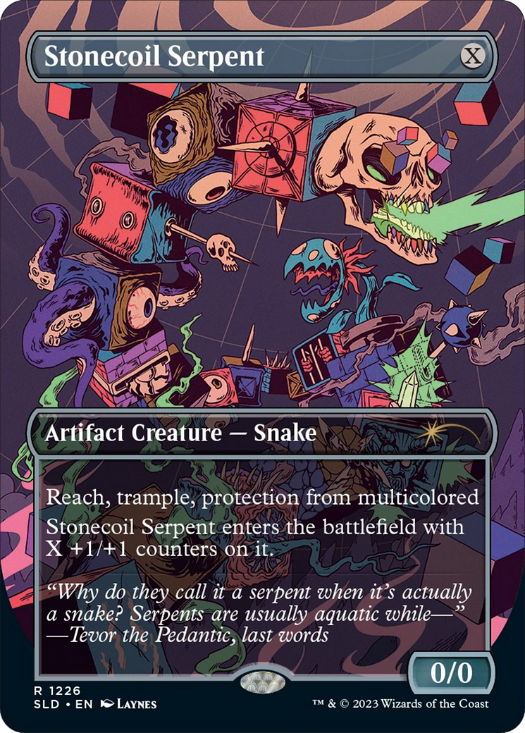 Stonecoil Serpent (SLD-1226) - Secret Lair Drop (Borderless) - Premium MTG Single from Wizards of the Coast - Just $8.04! Shop now at Game Crave Tournament Store