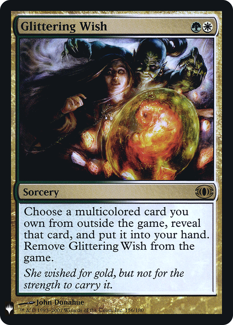 Glittering Wish (FMB1-085) - Mystery Booster Retail Edition Foils Foil - Premium MTG Single from Wizards of the Coast - Just $0.08! Shop now at Game Crave Tournament Store
