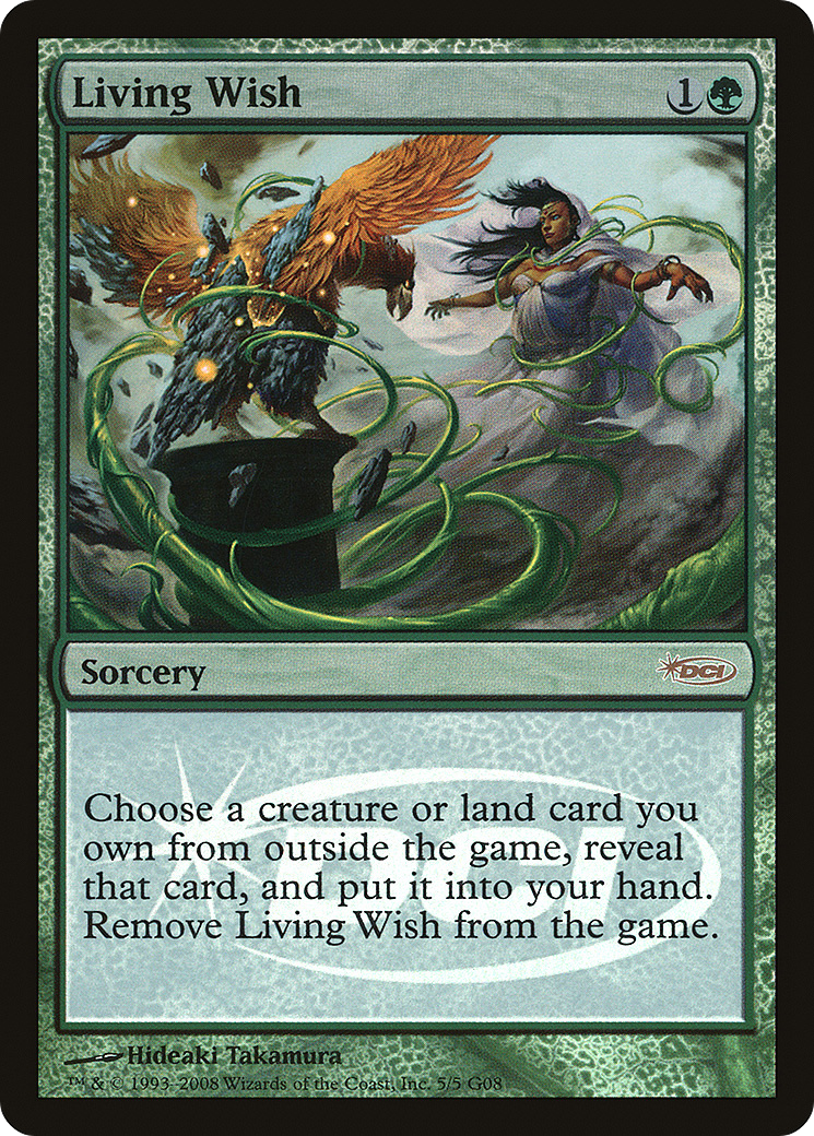 Living Wish (G08-005) - Judge Gift Cards 2008 Foil - Premium MTG Single from Wizards of the Coast - Just $12.63! Shop now at Game Crave Tournament Store