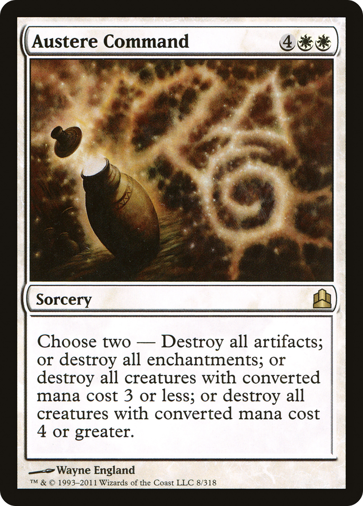Austere Command (CMD-008) - Commander 2011 - Premium MTG Single from Wizards of the Coast - Just $0.81! Shop now at Game Crave Tournament Store