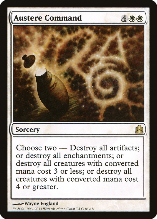 Austere Command (CMD-008) - Commander 2011 - Premium MTG Single from Wizards of the Coast - Just $0.81! Shop now at Game Crave Tournament Store