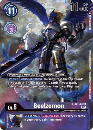 Beelzemon (Alternate Art) (BT10-082) - Xros Encounter Foil - Premium Digimon Single from Bandai - Just $1.02! Shop now at Game Crave Tournament Store