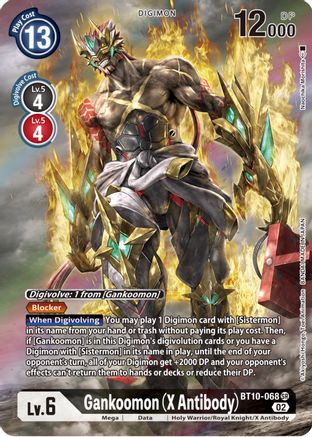 Gankoomon (X Antibody) (Alternate Art) (BT10-068) - Xros Encounter Foil - Premium Digimon Single from Bandai - Just $7.03! Shop now at Game Crave Tournament Store